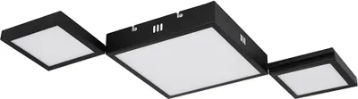 Produktbild von LED Deckenlampe, CCT, Fernbedienung, schwarz, L 93 cm