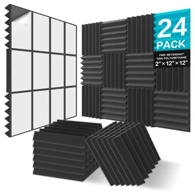 Obrázok produktu pre Solidchoice – Súprava 24 akustických panelov na zvukovoizolačné účely