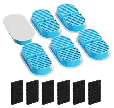 Obrázek produktu pro Sada filtrů Katzenbrunnen: 12 kusů – 6 filtrů s aktivním uhlím + 6 pěnových filtrů