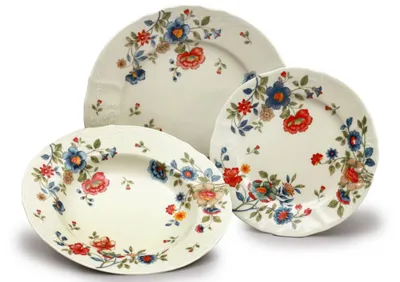 Produktbild von Thun 1794 Bernadotte, Tellersatz, Elfenbein, Blumen, Thun, 18 d.