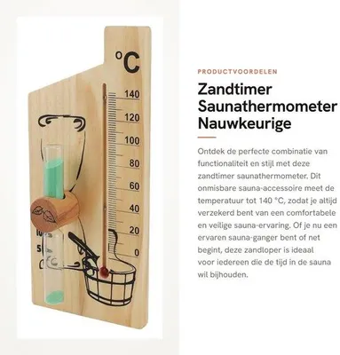 Zdjęcie produktu dla Zandtimer 15 minut – termometr do sauny