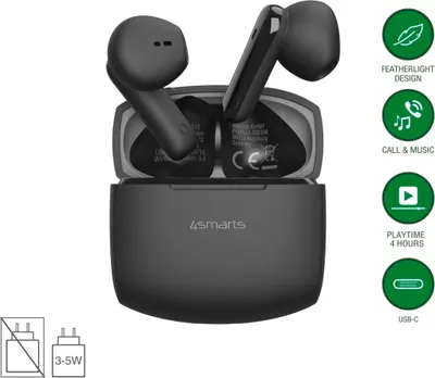 Produktbild von 4smarts Wireless Headset SkyBuds Air, schwarz