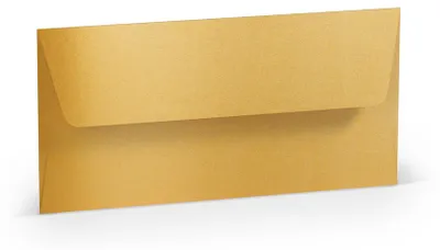Produktbild von Briefumschlag DL Nassklebung Gold
