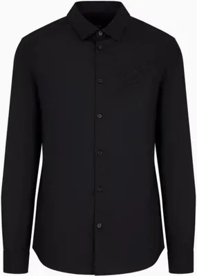 Produktbild von Armani Exchange Herren Hemd Schwarz 6DZC10-ZNXLZ-1200 Grösse L