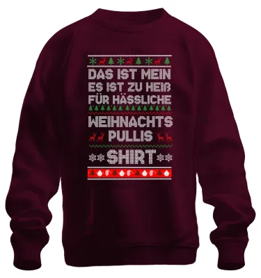 Immagine prodotto di Maglione di Natale Weihnachtsoutfit - Pullover Unisex Weihnachten Xmas Christmas, Borgogna, XL