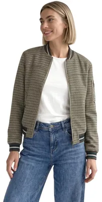 Productafbeelding van Street One damesblouson met rits en ruitpatroon