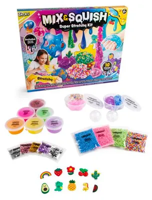 Produktbild von Mix and Squish Super stretchy Slime kit