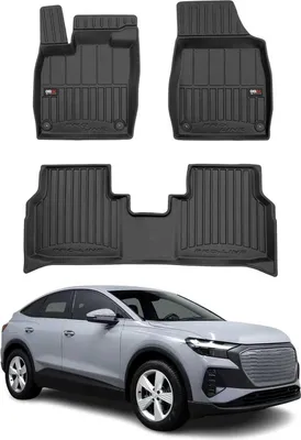 Obrázek produktu pro 2021-2025 Audi Q4 e -Tron podlahové rohože TPE černé 4 ks