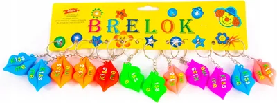 Zdjęcie produktu dla Walentynki Brelok Zawieszka Usta Zestaw 12Szt