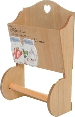 Produktbild von Küchenrollenhalter Struppi mit Ablage MDF Holz
