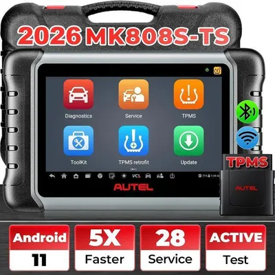 Image de Valise diagnostic auto - AUTEL - MaxiCOM MK808S-TS - Diagnostic 28+ systèmes - TPMS & programmation capteurs - Bluetooth