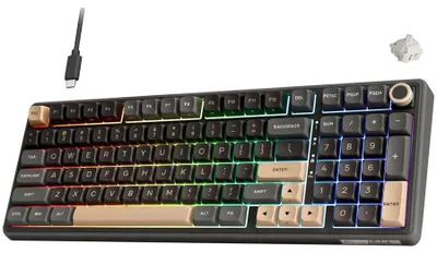 Productafbeelding van Royal Kludge Rk R98Pro Phantom Gaming Keyboard, beige schakelaar
