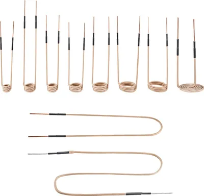 Immagine prodotto di Bobine riscaldanti a induzione - Set da 10 pezzi - Per riscaldatori a induzione - Mini - Flessibile - Durevole - Per rimuovere dadi e bulloni arrugginiti - Con 8 bobine, 1 a U e 1 a forma libera