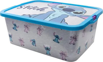 Productafbeelding van Opbergbox van kunststof, BPA-vrij, 30 liter, met deksel, geschikt voor kinderkamers