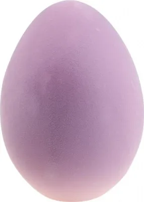 Produktbild von Großes lila Osterei Deko Ei Kunststoff beflockt 20cm