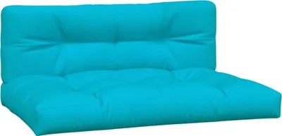 Immagine prodotto di vidaXL Cuscino Pallet 2 pezzi in tessuto turchese