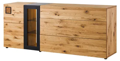 Immagine prodotto di MASSIVMOEBEL24 | Credenza in legno di quercia selvatica 180x44x80 laccato / oliato naturale KITZBÜHEL #132