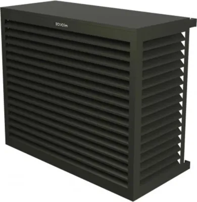 Produktbild von DECOCLIM Aluminium Schutzgehäuse RAL7022 Größe L, Innenmaße: H 950 x W 1100 x D 550-700 mm (Tiefe anpassbar)