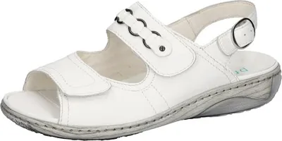 Produktbild von Waldläufer Sandalette Garda 210004-139-150, Glattleder, Weiß, Pro-Aktiv Fußbett zum Wechseln 40 1/2