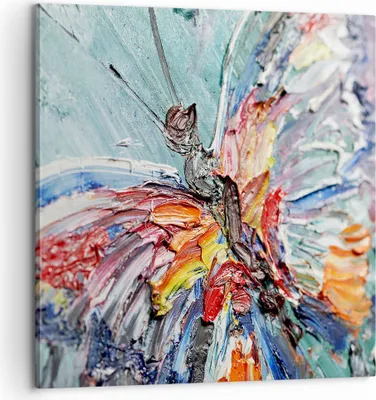 Produktbild von Bild auf Leinwand - Leinwandbild - Vogel Natur Farbe - 60x60cm - Wand Bild - Wanddeko - Wandbilder - Leinwanddruck - Bilder - Kunstdruck - Wanddekoration - Leinwand bilder - Wandkunst - AC60x60-3594