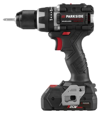 Produktbild von PARKSIDE PERFORMANCE® 20 V Akku-Bohrschrauber »PABSP 20 Li C4«, mit Akku und Ladegerät