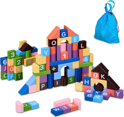 Image de Blocs de construction colorés en ensembles