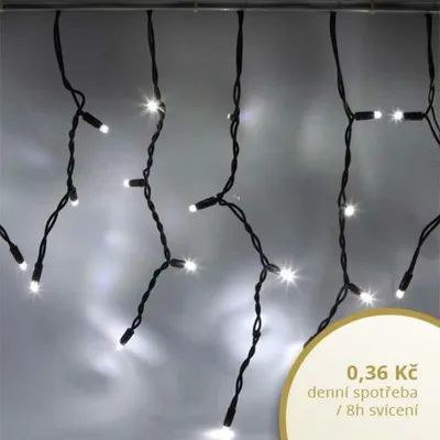 Obrázek produktu pro LED světelné krápníky, 3x0,5 m, ledově bílá, 114 diod, IP67