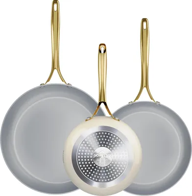 Produktbild von Pfannenset Pfanne 3TLG Bratpfanne Ø20/24/28cm Keramikpfanne,Antihaftbeschichtung Pfanne Induktion für alle Herdarten