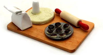 Produktbild von Puppenhaus Weihnachten | Miniatur Backen