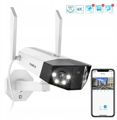 Obrázok produktu pre Bezdrôtová Wi-Fi kamera Reolink Duo2, 8 MPx, 4K, 180° panoramatický záber, nočné videnie, model Duo 2