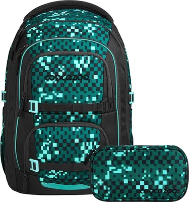 Produktbild von Coocazoo, Schulrucksack-Set PORTER, Pixel Blox 2-teilig