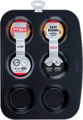 Obrázek produktu pro Pyrex FORMA NA MUFFINY PYREX 6 DÍLŮ ?6x3,5CM_EXTUTC