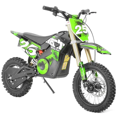 Produktbild von HECHT 59100 Pocketbike Elektro | Grün | 15km Reichweite | bis 28 km/h | 1000W | 36V 12Ah Akku