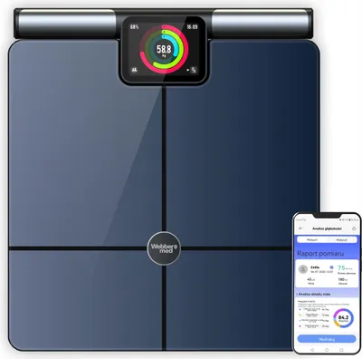 Obrázek produktu pro Analytická osobní váha s 57 parametry Apple Health, Google Fit, Wi-Fi