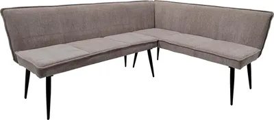 Produktbild von Eckbank 195 x 154 cm Mesilla Braun kurzer Schenkel rechts