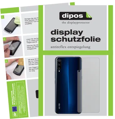 Produktbild von 6x Schutzfolie für Vivo IQOO Rückseite matt Displayschutzfolie Display Schutz