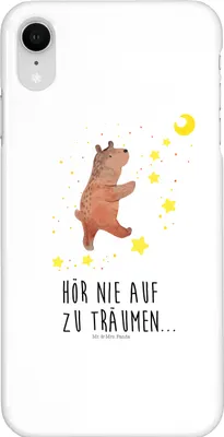 Produktbild von Mr. & Mrs. Panda Iphone XR Handyhülle Bär Träume - Weiß - Geschenk, Traum, Träumen, Traumdeutung, Handy Case, Teddy, Premium Kunststoff