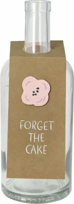 Produktbild von Räder Flaschengruß Forget the cake 37x7cm