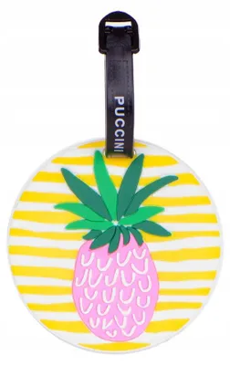 Produktbild von PUCCINI ZB18 Adressanhänger für Gepäck Ananas Design