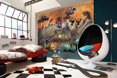 Produktbild von Vlies Fototapete -Cars Carosaurus - Größe 300 x 250 cm