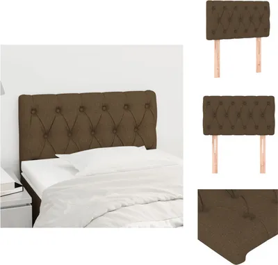 Produktbild von vidaXL Kopfteil Dunkelbraun 80x7x78/88 cm Stoff -  Kopf- & Fußenden
