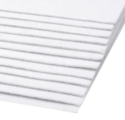 1 Bastelfilz Bogen DIN A4, ca. 2mm, 300g/m² feste Qualität weiß