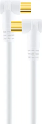 Produktbild von Antennenkabel mit Winkelstecker 1,5 - 3 m 90 dB , Kabellänge:3 m