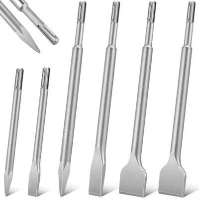 Produktbild von SDS-Plus-Meißelset, 6-teilig, für Schlagbohrmaschinen und Beton