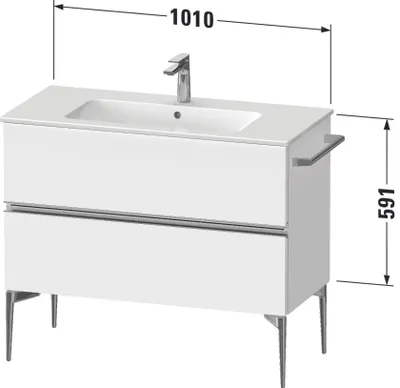 Produktbild von DURAVIT SV46450BD180000 Sivida WTU 1010x591x477mm,f. Bodenst.