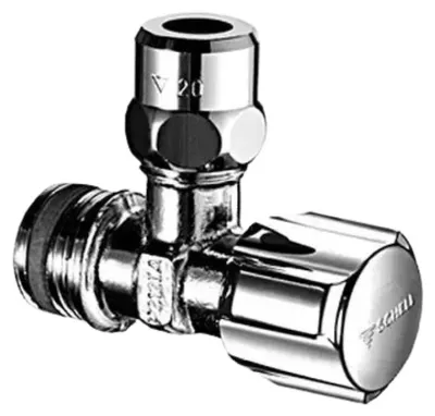 Produktbild von SCHELL Eckventil COMFORT, regulierbar kurze Bauf., ASAG, KIWA, 3/8",chrom