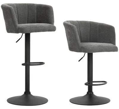 Produktbild von HOMCOM 2er-Set Barhocker, Bistrohocker mit Fußstütze, Drehbar Barstuhl