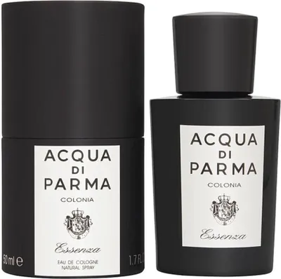 Produktbild von Acqua di Parma Essenza, Männer, 50 ml, Nicht nachfüllbare Flasche, Bergamotte, Grapefruit, Zitrone, Mandarine, Neroli, Orange, Petitgrain, Gewürznelke, Jasmin, Maiglöckchen, Rose, Rosmarin, Bernstein, Patschuli, Vetiver, Weißer Moschus