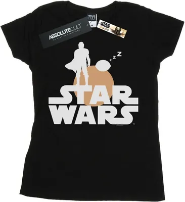 Produktbild von Star Wars - "The Mandalorian And The Child" T-Shirt für Damen BI42959 (S) (Schwarz)