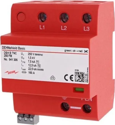 Produktbild von Dehn 941306 DSH B TNC 255 FM Anwendungsopt.Kombiableiter DEHNshield (941306)